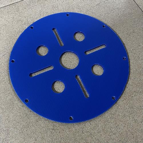 厂家出售pp塑料蓝色中空板 5mm空心隔板 中空板圆圈 包装隔板